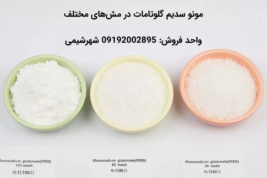 فروش مونو سدیم گلوتامات در مش های مختلف