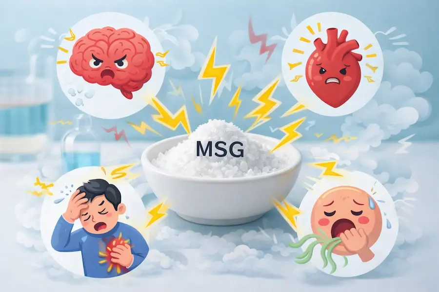 عوارض احتمالی مصرف مونوسدیم گلوتامات
