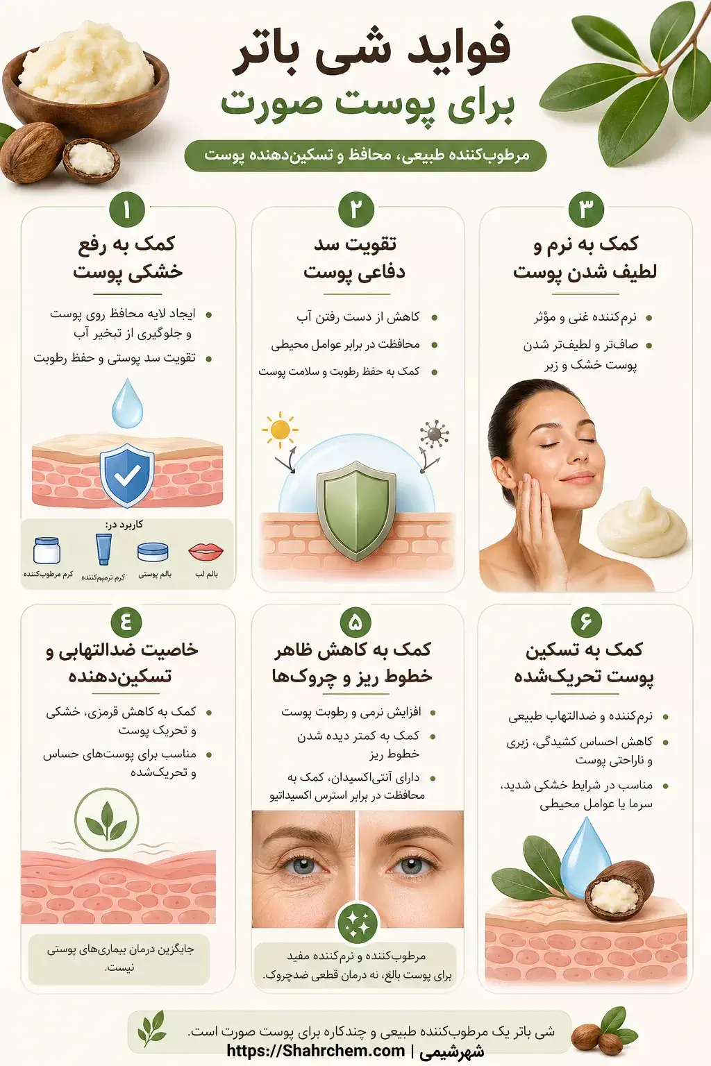 چگونه از شی باتر برای صورت استفاده کنیم؟