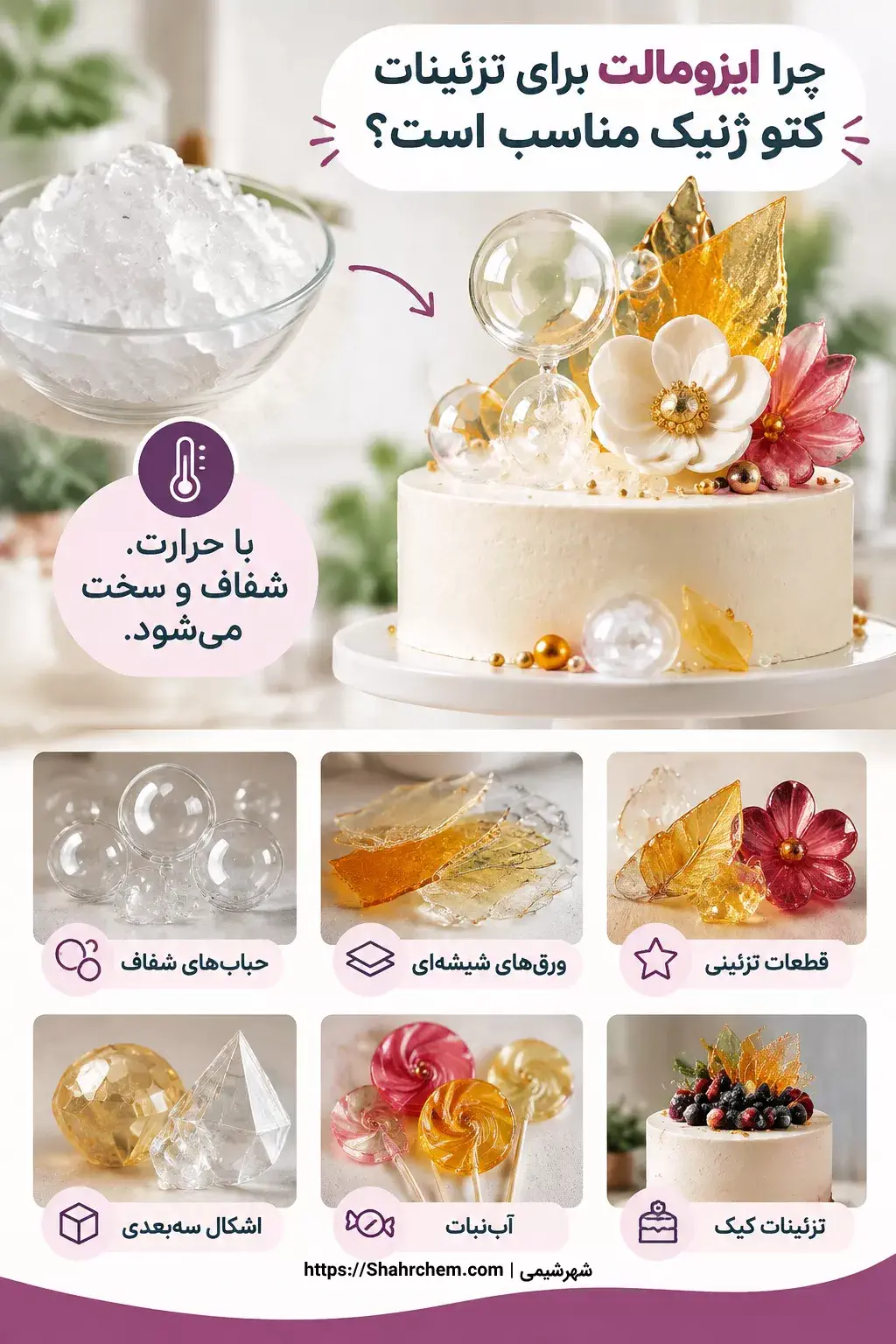 چرا ایزومالت برای تزئینات کتوژنیک مناسب است؟